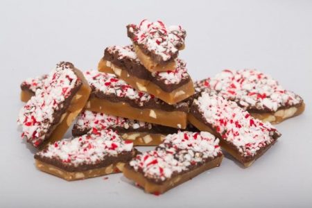 Peppermint Dark Chocolate Soft Toffee