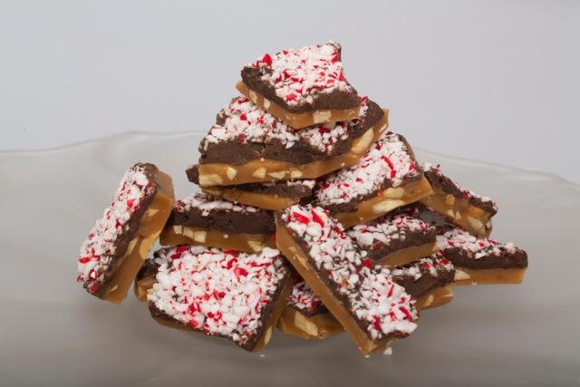 Peppermint Dark Chocolate Handmade Toffee