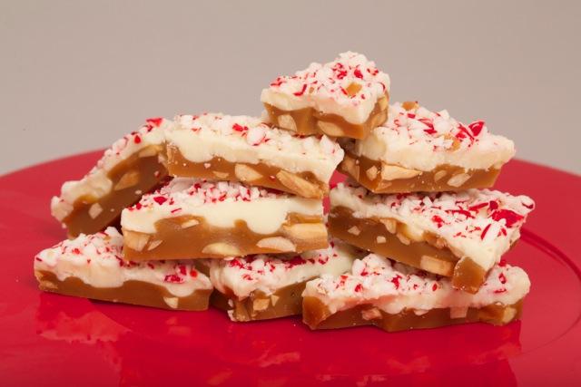 Peppermint White Chocolate Soft Toffee is perfect for Christmas