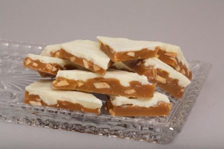 White Chocolate Toffee makes great Christmas Gifts