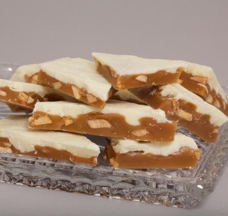 White Chocolate Toffee makes great Christmas Gifts